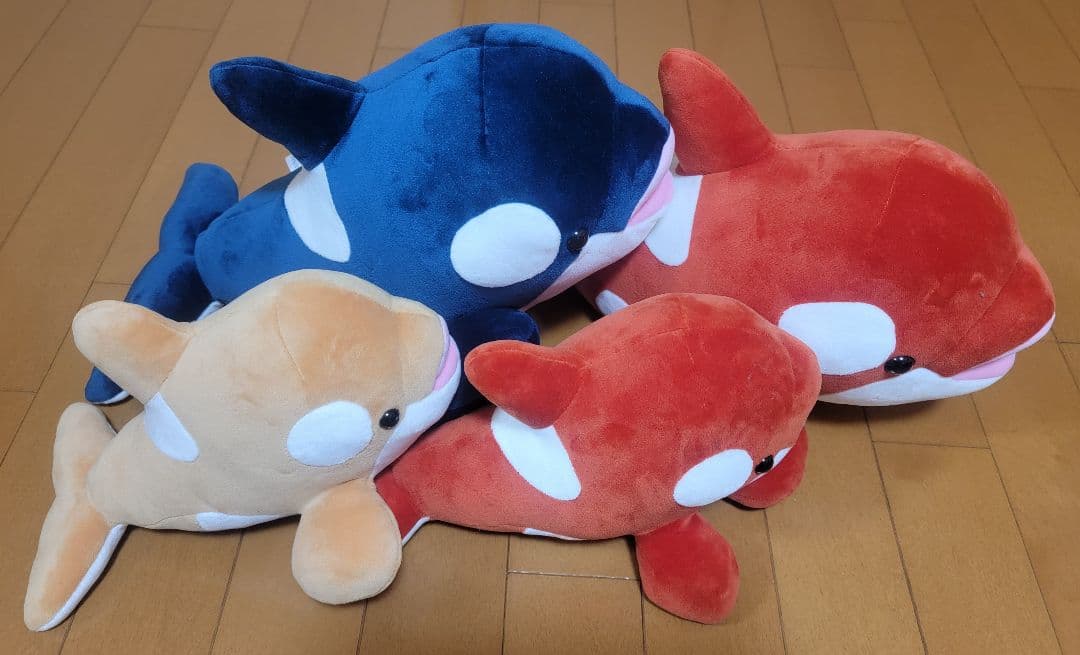 須磨シーワールド　オルカくじ　3等4等 須磨シーのオルカくじ、4等から順に1等まで、大きさを見てみましょう