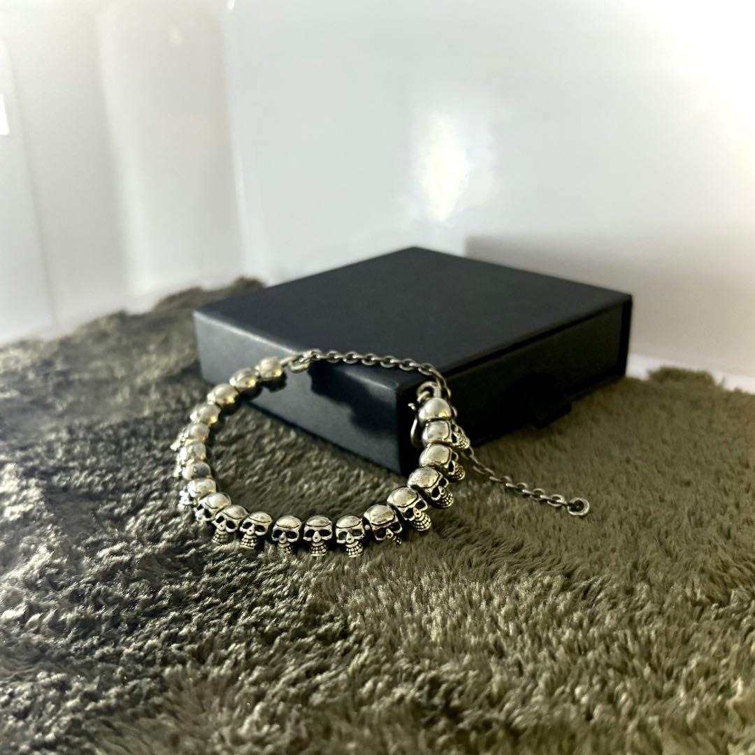 925 刻印あり silver skull bracelet y2k 箱付き シルバー925 刻印有り ドラゴンクロー ブレスレット sterling silver