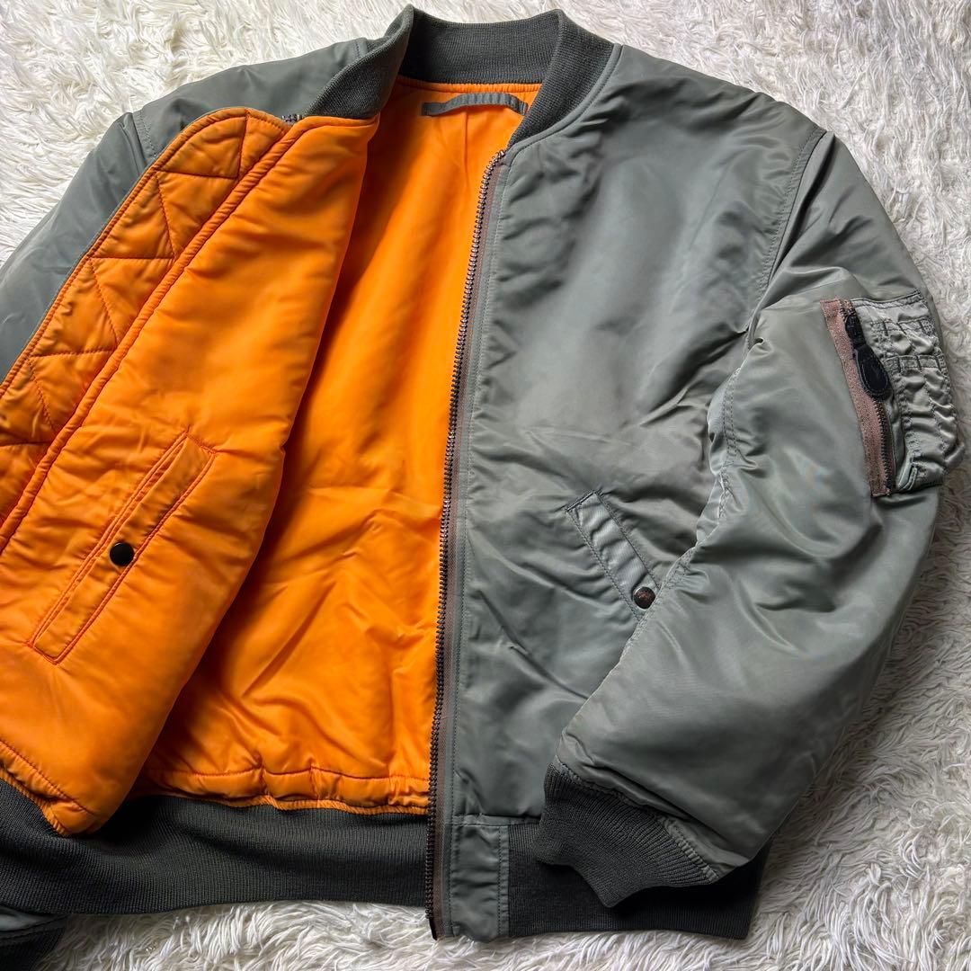 極美品　HOUSTON ヒューストン　MA-1 フライトジャケット　Lサイズ HOUSTON / ヒューストン】MA-1 FLIGHT JACKET / MA-1 フライト