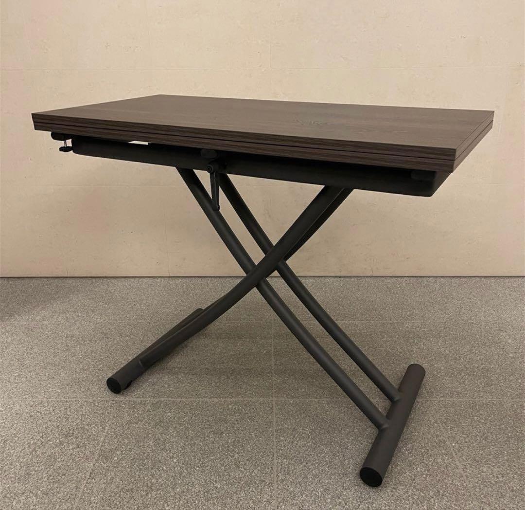 【美品】ヤマソロ 昇降テーブル グロリアス 82-645（ブラウン/ブラック） Amazon｜ヤマソロ 昇降テーブル テーブル グロリアス 82-644 (ブラウン