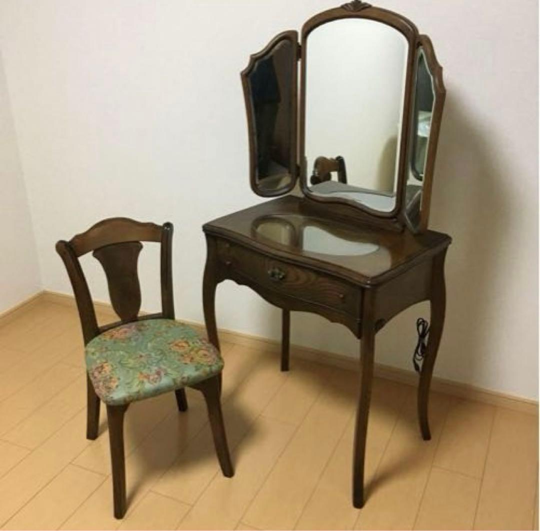 3面鏡のドレッサー　松永工房 IDC大塚家具 ミレーヌ ドレッサー 3面鏡のドレッサー 松永工房 IDC大塚家具 ミレーヌ ドレッサー - メルカリ
