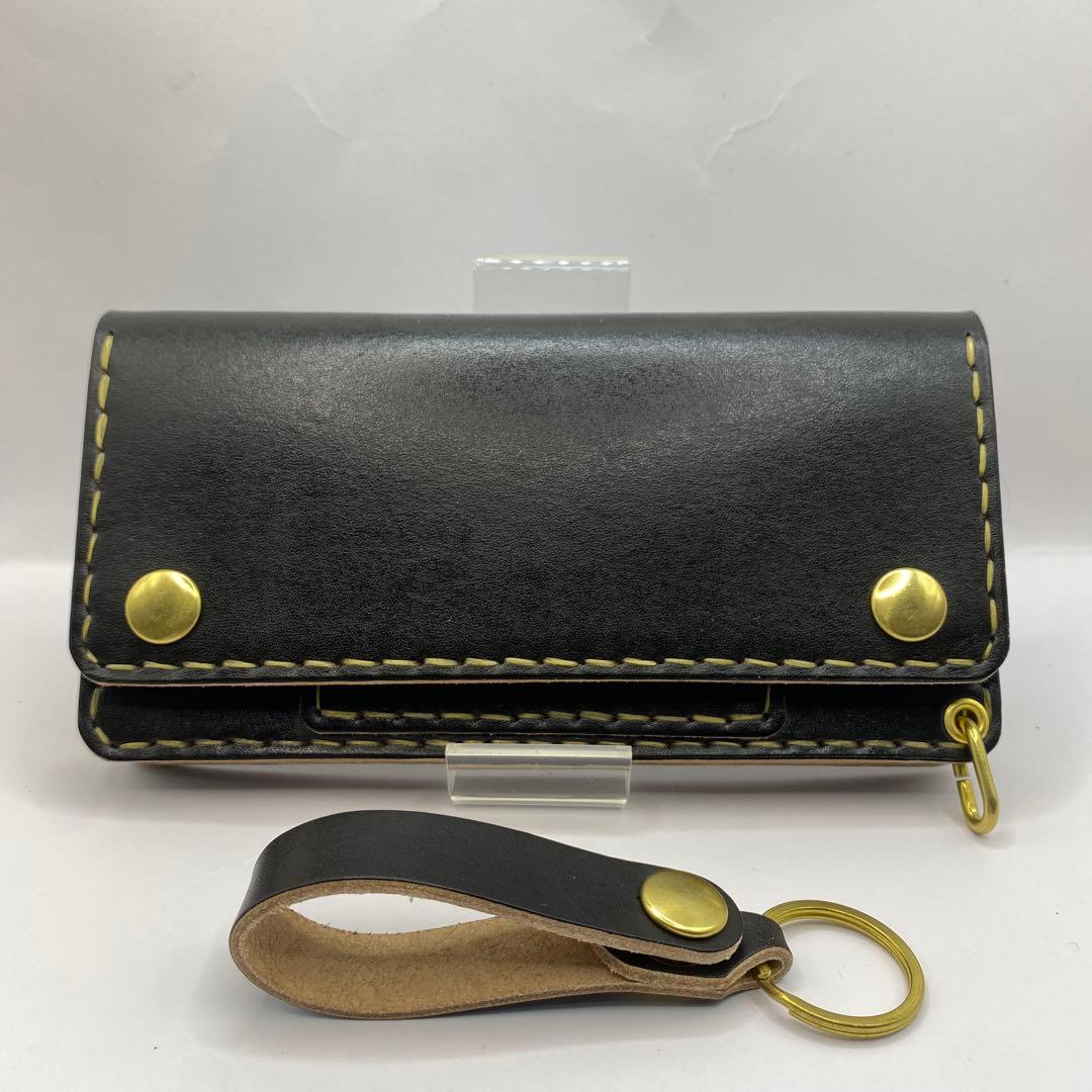 オマケ/ 無骨 本革丘染め 黒 長財布 /ブラック ロングトラッカーウォレット 楽天市場】トラッカーズウォレット コードバン 黒【長財布/ロング