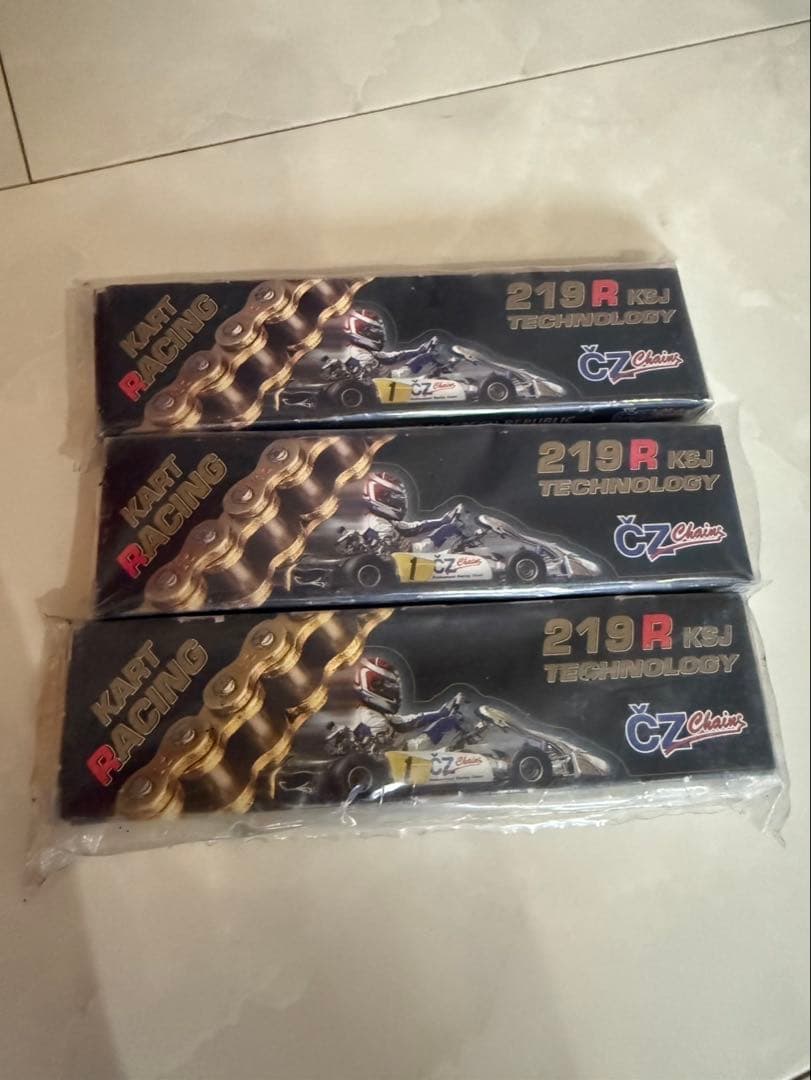 219R KART TECHNOLOGY チェーン 3個セット サンスター チェーン＆スプロケット 3点セット カワサキ ZX-9R SUNSTAR