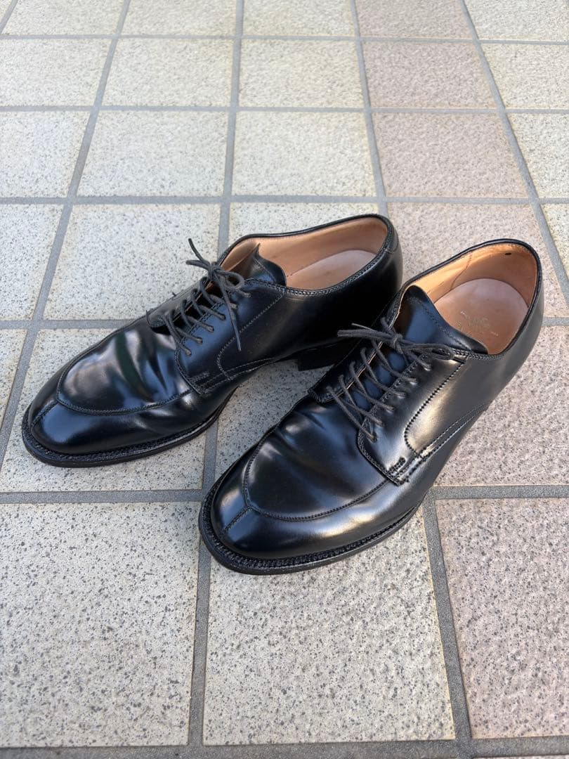 ALDEN オールデン　Vチップ　コードバン　54331 ブラック　US 8D Alden】オールデン レザーシューズ 54331 Vチップ コードバン ブラック