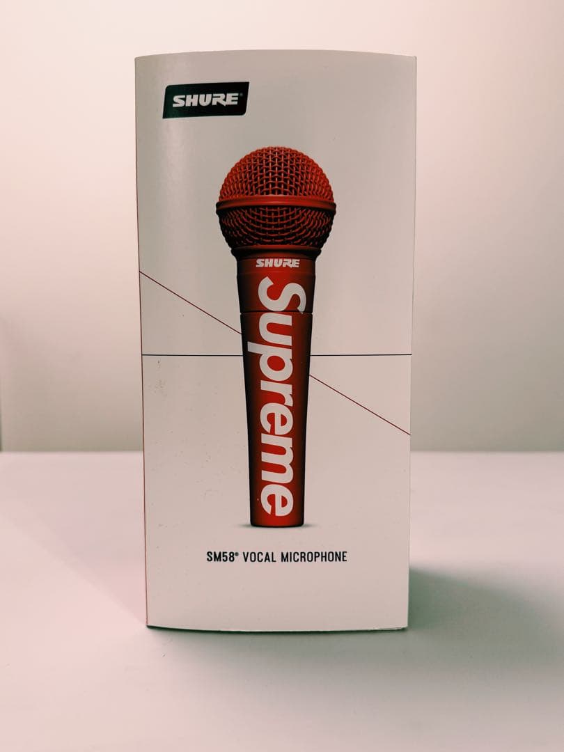 Supreme × SHURE SM58 マイク 未使用品 シュプリームのマイク☆Shure SM58 ボーカルマイクロフォン (Supreme
