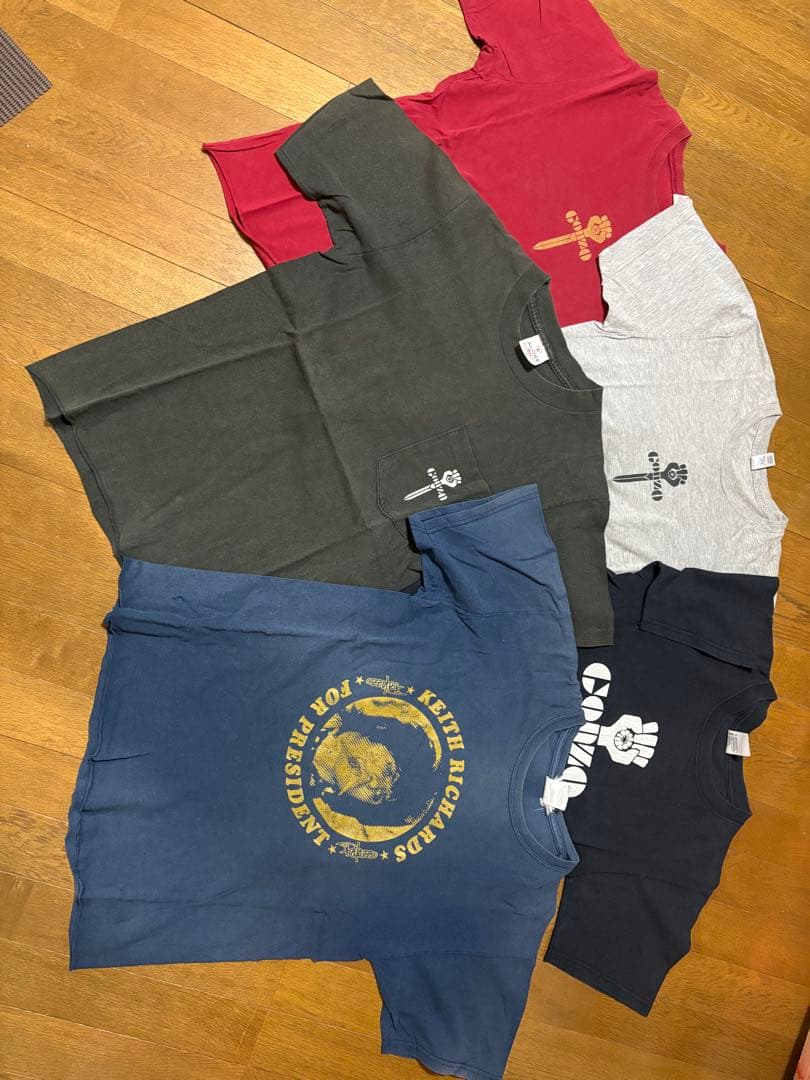 ジョニーデップ着用Tシャツ5枚セットgonzoキースリチャード　ヴィンテージ古着 2026年最新】gonzo tシャツの人気アイテム - メルカリ