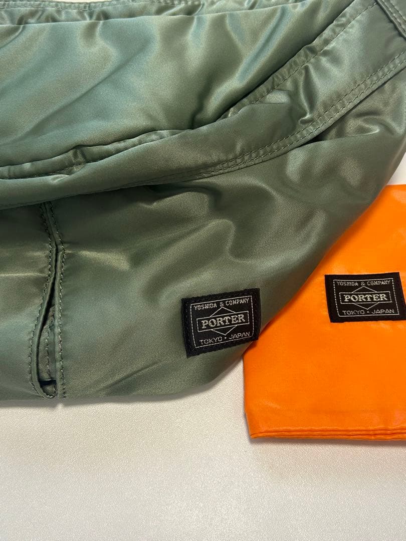 未使用　PORTER ポーター タンカー ウエストバッグ セージグリーン L 希少】廃番 PORTER ポーター タンカー ウエストバッグ セージグリーン