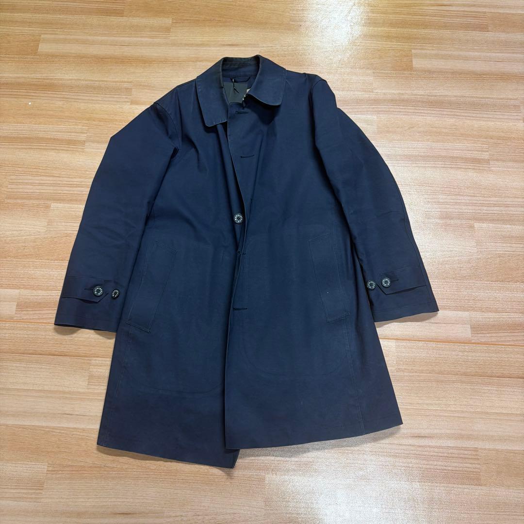 Macintosh London ゴム引きステンカラーコート チェック裏地 MACKINTOSH LONDON（マッキントッシュ ロンドン） ステンカラーコート