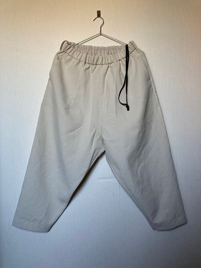 ヒムカシ　偽リネンパンツ　サイズ1 ヒムカシ / 偽リネン Square French Brouse 24SS