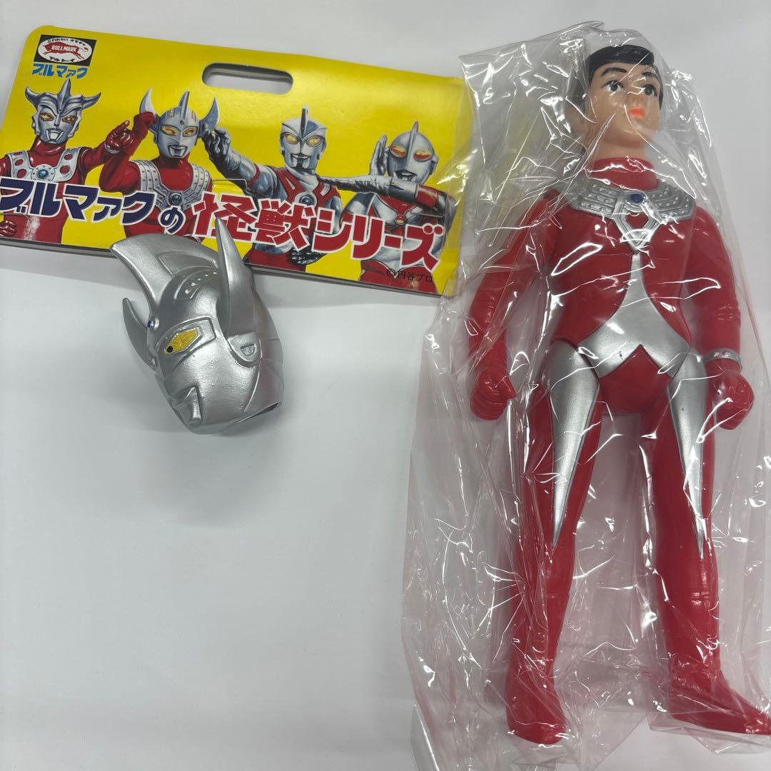 ブルマァク ウルトラマンタロウ マスク取れ ソフビ】【ブルマァク】マスク取れウルトラマンタロウ（復刻版