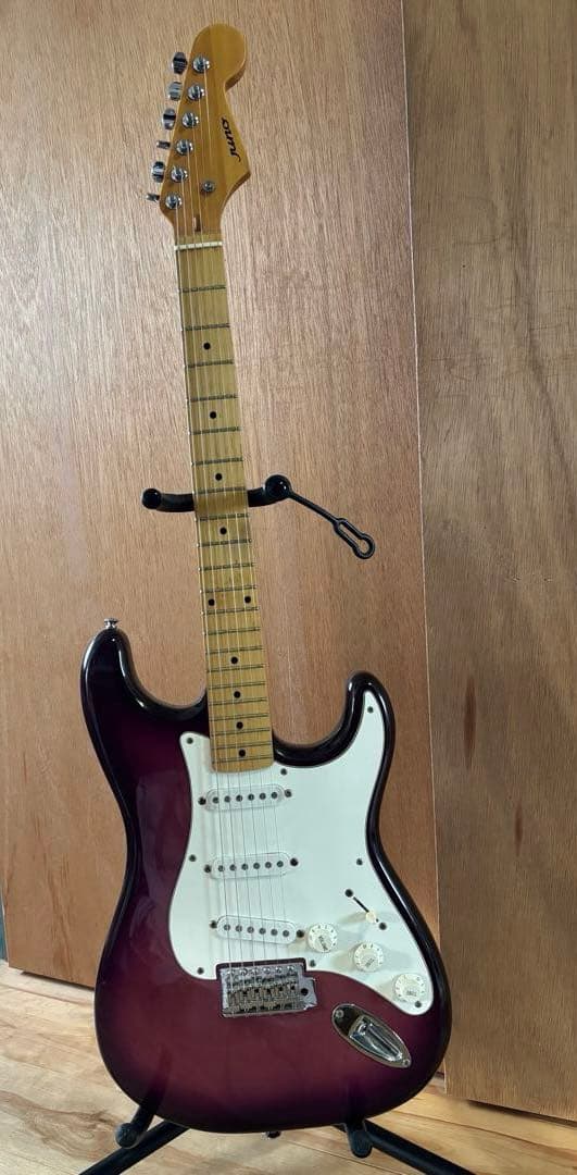 kentoさん専用　ギター　ストラト　juno 紫　パープル Danskimo-6