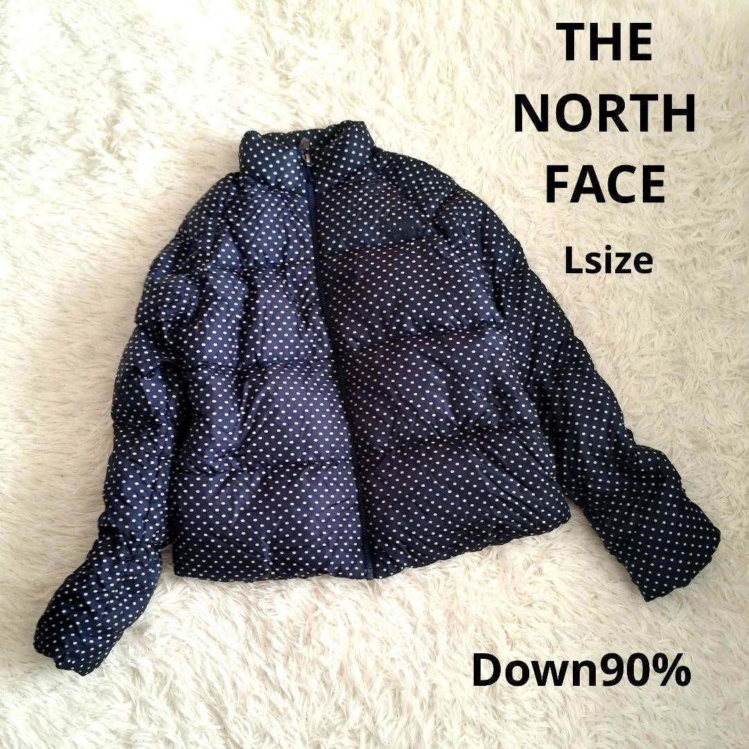 THE NORTH FACE 水玉 ダウンジャケット L ドット柄 THE NORTH FACE ノースフェイス ダウンジャケット 水玉 ドット柄