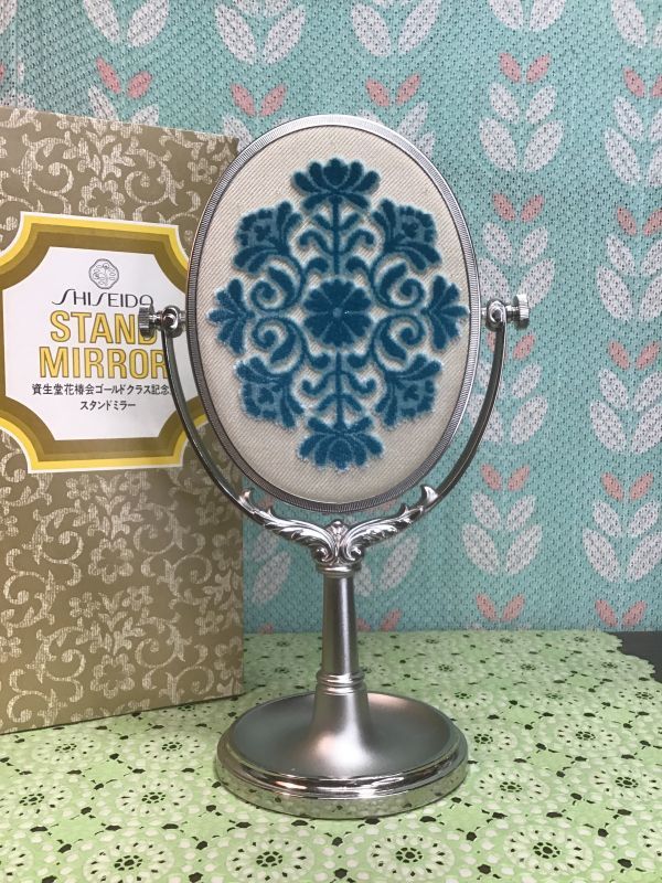 SHISEIDO 資生堂花椿会ノベルティスタンドミラー 卓上鏡